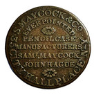 Us 1837 Hard Times Token Gustavus Maycock   Co Pencil New York