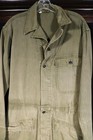 Vintage Wwii Era Green Cotton Coveralls Size Medium-large  Vg Condition