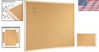 High-density Cork Board 24  x36   With Stylish Oak Frame For Home   Office