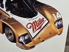 Miller High Life Porsche 962 Racing Poster 11 x 8 5  Daytona 24  rare 