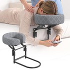Adjustable Massage Headrest For Bed  Portable Face Cradle  Height 19  Pillow For