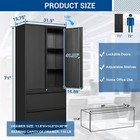 2 Drawer File Cabinet With Lock 71   Tall Metal Storage Cabinet For Office Home