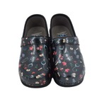 Dansko Lt Clogs Women s Black Medical Nurse Shoes Print Size 37