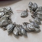 Vintage Tribal Jewelry Dangles Charms Leaf-like Drops 25pcs  21119 