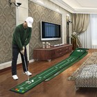Putting Green Mat Indoors  Practice With Auto Ball Return - Ideal For Home An   