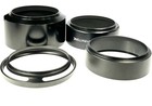 Unbranded 67mm Screw-in Metal Lens Hood Shades Lot Of 4 Hoods
