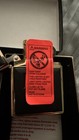 Vintage Zippo Black   Gold Tone Cigarette Lighter W  Zippo Box  Cigarettes Theme