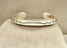 Navajo Handmade Sterling Silver Cuff Bracelet By Stanley Parker