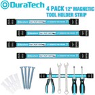 Duratech 4pack 12  Heavy Duty Magnetic Tool Holder Strip Magnetic Tool Bar Strip