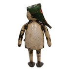 New Primitive Snowman Recycled Metal Anna Winter Christmas 10 tx5 5 w X2 5 d