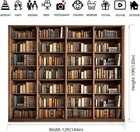 12x10ft Bookshelf Backdrop Vintage Bookcase Theme Photography Background