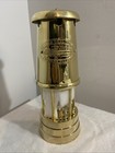 Antique Brand New British Coal Miner s Lamp Brass With Glass Wales Uk     rare   