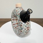 Javier Servin Handmade Multicolor Floral Ceramic Tequila Nueva Era Decanter