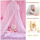 Nydecor Mosquito Net Bed Canopy Princess Stars For Kids Single Twin Full Queen
