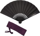 Ogatatouken High Quality Iron Fan War Fan Tessen 24cm Japanese Samurai Black