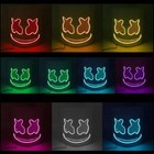 Top Dj Marshmello Mask Full Head Led Helmet Halloween Cosplay Party Bar Props