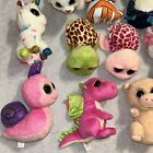 Lot Of 13 Ty Beanie Boos Lot Plush Stuffed Unicorn  Turtle  Dragon  Cat  Pig  Et