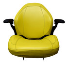 John Deere Tractor Seat W  Armrests Yellow 650 750 850 900hc 950 1050 Ch16115