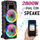Dual 12  15  Woofers  Portable Bluetooth Speaker Party Deep Bass Sound System