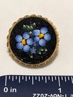 Beautiful Vintage Italian Micro Mosaic Floral Brooch Pin