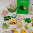 Vintage Hallmark Lapel Pins   Brooches Lot Of 40 Easter Spring St Patrick   s Mix