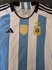 Lionel Messi Signed 2022 Argentina World Cup Jersey Beckett Bas Coa