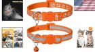 Personalized Pet Safety  Adjustable Reflective Cat Collars 7 5-12 5 In  2 Pack