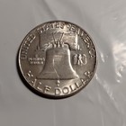 1952 Franklin Half Dollar 50c Silver 0 9 Fineness Philadelphia Business Km 199