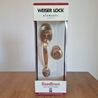 Weiser Lock Elements Series Providence York Entry Handle Set Solid Brass New