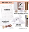 Hoppler Premium Wax Seal Kit With Sealing Wax Gun  Wax Seal Sticks  Wax Seal