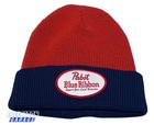 New Pabst Blue Ribbon Beer Pbr Red Blue Classic Vintage Mens Cap Hat Beanie