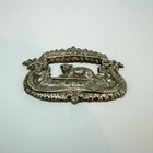 Vtg Antique Casket Coffin Plaque Our Darling W  Lamb Funeral Cemetery Macabre