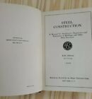 Book Steel Construction Manual American Institute 1948 5th Edition 6th Printing