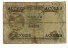 Azores Portugal 2 500 Reis 1909 Vg Grade Rare Banknote