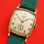 Elgin De Luxe Tank Watch Vintage 10k Gold Filled Ref 5801 Cal 555 For Repair