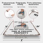    hit The Road Dude - Private Property    Aluminum Metal Wall Art Retro Funny Sign
