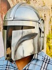 Mandalorian Steel Helmet With Liner And Chin Strap  Star Wars Movie Helmet