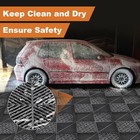 40 Packs Interlocking Garage Floor Tiles Vented Water Drainage 15 75x15 75  