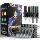 50pcs Tattoo Cartridge Needles Mixed Sizes  12 Round Liner Shader Magnum - 5rl 7