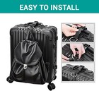 2 Pack Add A Bag Strap - Adjustable Suitcase Belt - Carry Your Extra Black 