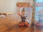 Solar Powered Thanksgiving Bobble Heads Dancing Pilgrims  Set Of 2