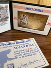 Nolan Ryan  rangers  Hof Ryan   s Express Official Gold Stamp  10737 With Cert