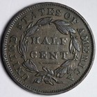 1832 Classic Head Half Cent Unc  uncirculated  Ms E108 Vwccm