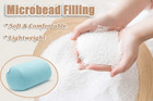 Mushy Pillows Microbead Roll Pillow Neck Knee Recliner Travel Support Bolster