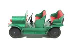 Vintage Tin Litho Made In Japan Friction Car Green And Red