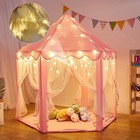 Girls Princess Castle Play Tent Large Indoor Outdoor Kids Playhouse Gift Pink Us