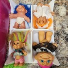Vintage Treasure Trolls With Pink Carrying Case 21ct 2 Earrings   1 Keychain