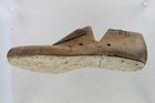 Vintage Wooden With Leather Shoe Form Mold - Left Foot - Size 7 5 D