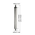 1pcs conveyor Roller 1  Diameter 7 8  Length Silver