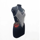 Chainmail Top Bra Metal Aluminum Jewelry Fancy Medieval Cosplay Costume  hallowe